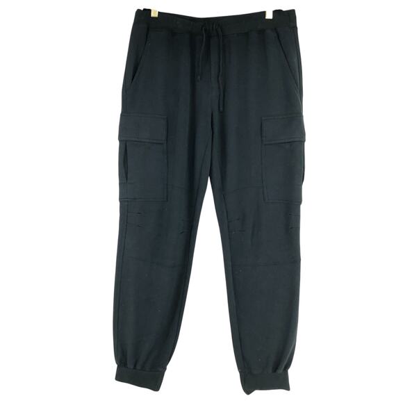 Polo Ralph Lauren Mens Size S Pants Modal Blend Jersey Cargo Jogger Black